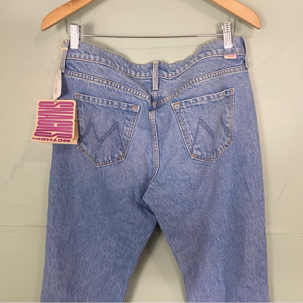 MOTHER Snacks! The Relish Heel All You Can Eat Size 29 Straight Leg Jeans Denim - Picture 6 of 9